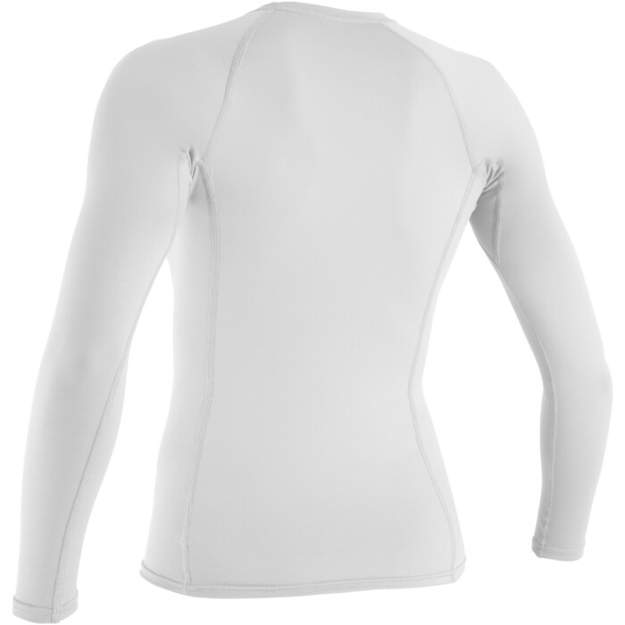 2024 O'Neill Womens Basic Skins Long Sleeve Rash Guard 3549 - White